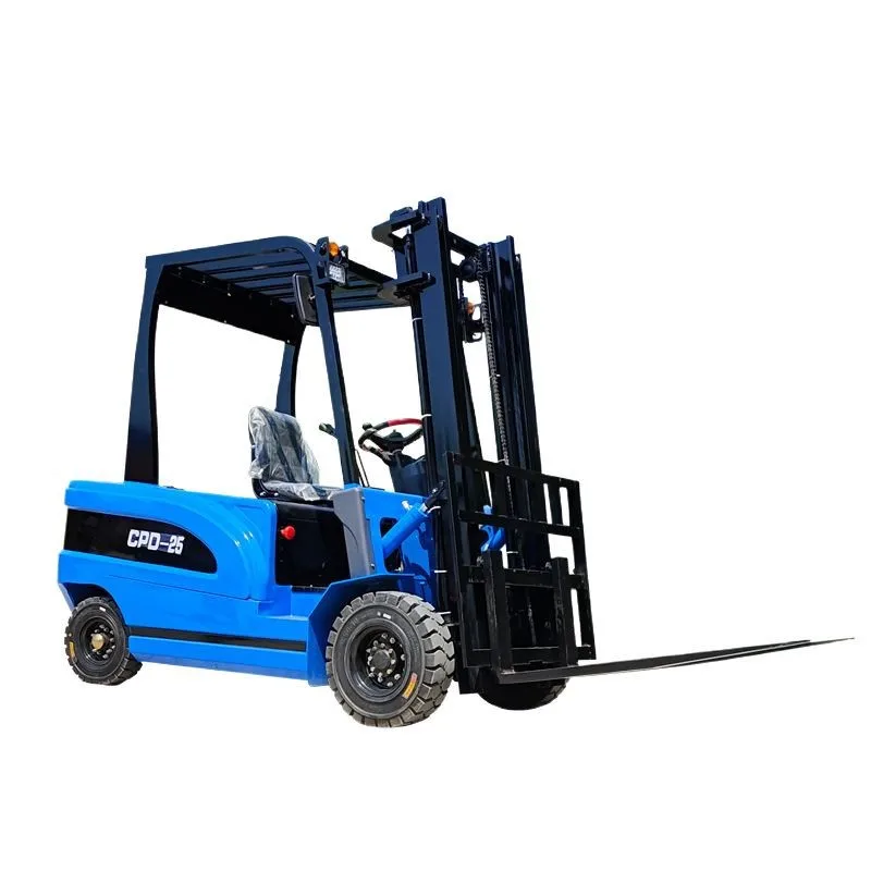 Power Tools Logistics - Small four-wheel electric forklift warehouse logistics