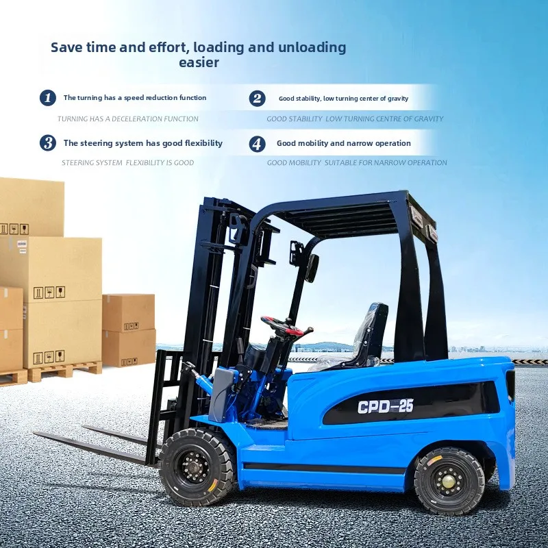 Small four-wheel electric fork - đánh giá và giá Power Tools Logistics