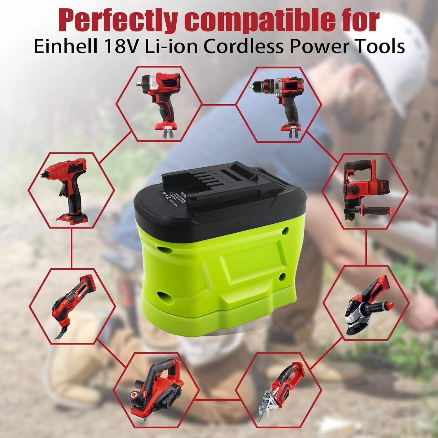 Battery Adapter for Ryobi 18V  - đánh giá và giá Power Tools Ryobi