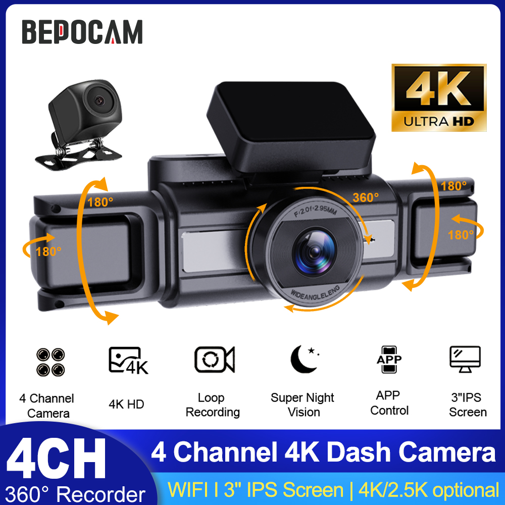 BEPOCAM 4CH 4K Dash Camera for - đánh giá và giá Power Tools China