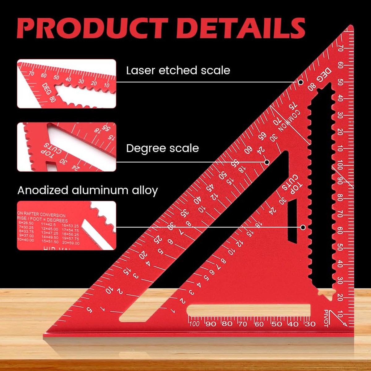 Aluminum Alloy Speed Square Hi - đánh giá và giá Power Tools Aldi