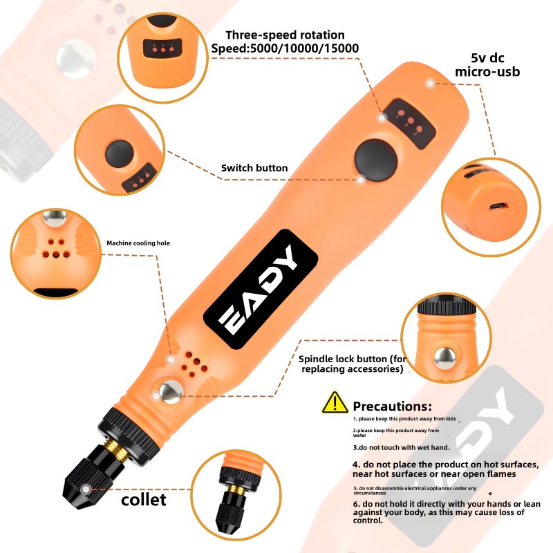 USB Cordless Rotary Tool Kit – - đánh giá và giá Power Tools Sheets