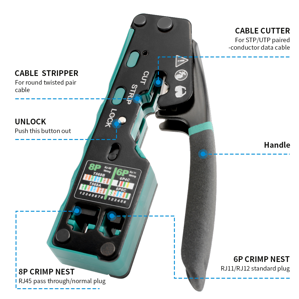 RJ12/11 Crimper Plier RJ45 Cri - đánh giá và giá Power Tools China