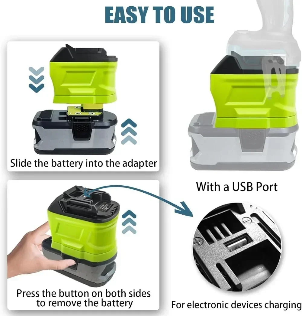 Battery Adapter Converter for  - đánh giá và giá Power Tools Ryobi