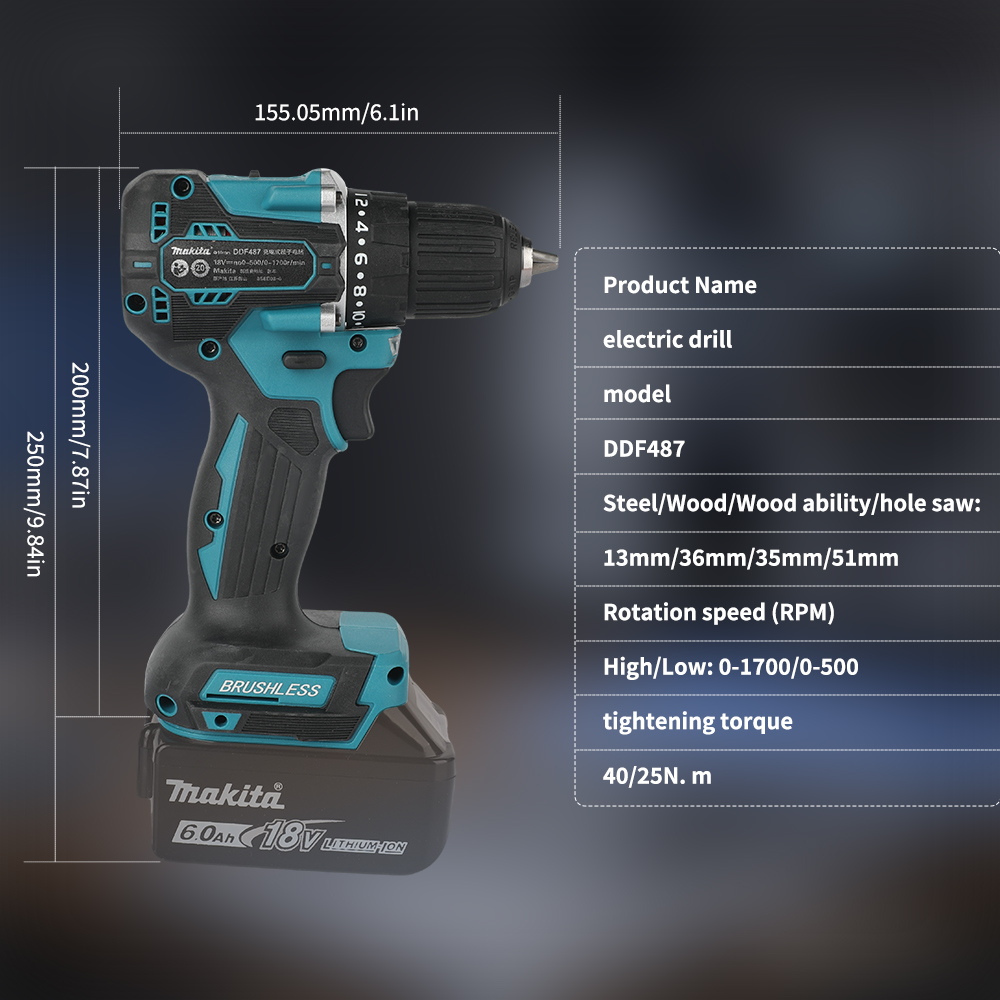 18V Brushless Cordless Drill 4 - đánh giá và giá Power Tools Sheets