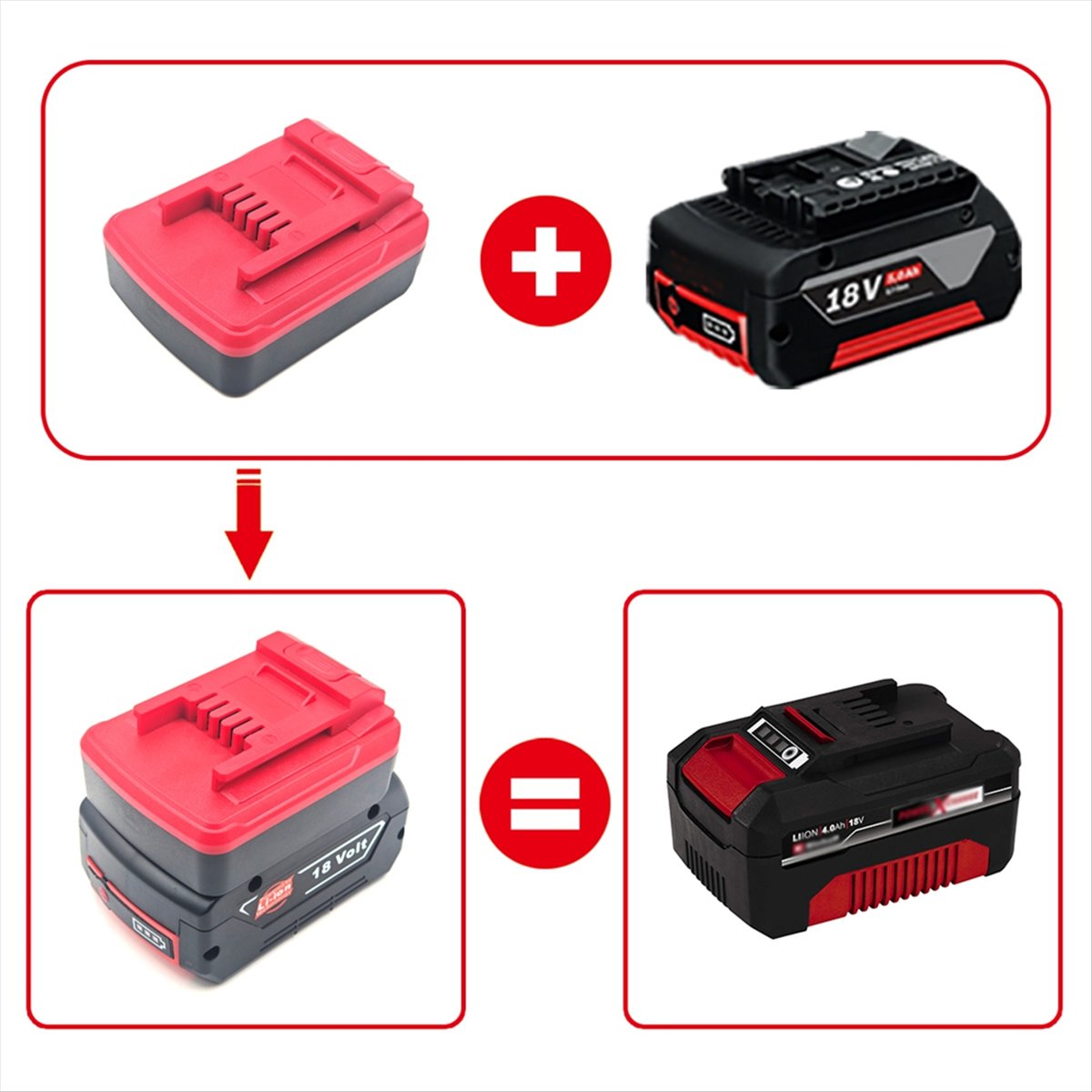 A58Z For Bosch BAT Series 18V  - đánh giá và giá Power Tools Einhell