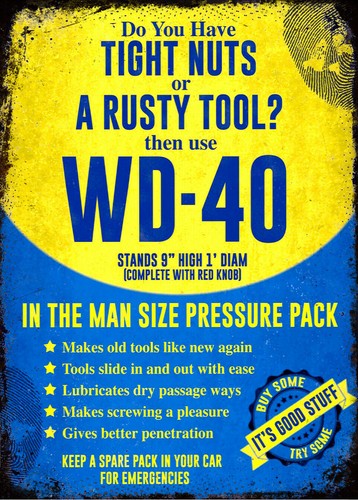 Vintage Retro WD40 Spray Garag - đánh giá và giá Power Tools Aldi